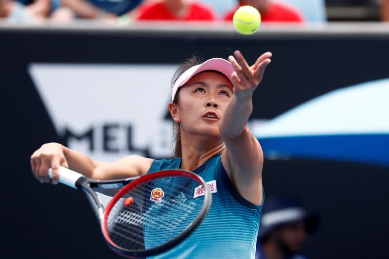 Chinese tennis star Peng