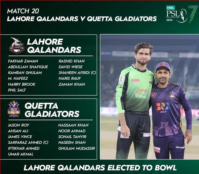 PSL 7: Lahore Qalandars beat Quetta Gladiators by 8 wickets