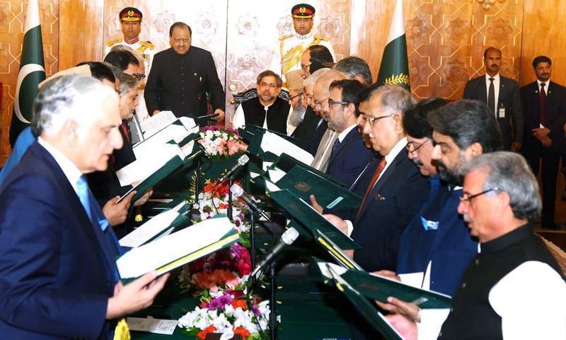 Shahbaz Sharif's 37-member cabinet took oath