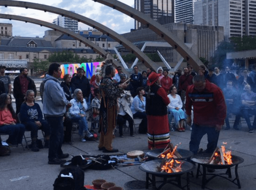 Sunrise Ceremony at Nathan Phillips Square