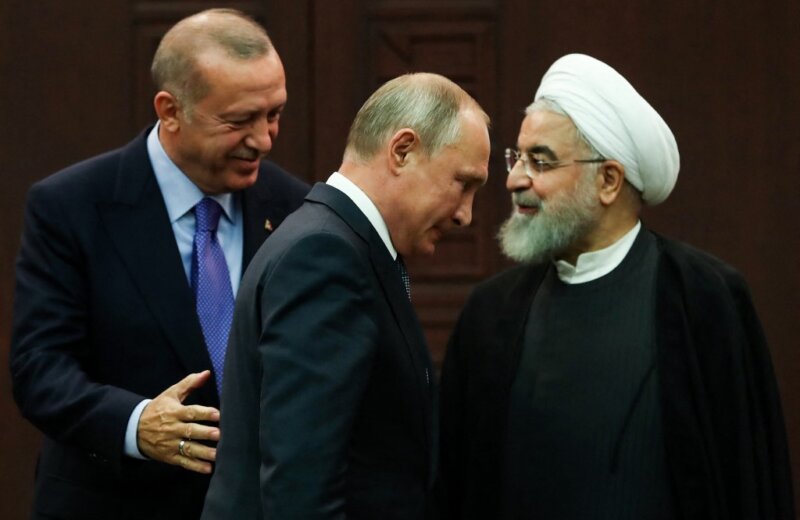 Tayyip Erdogan and Putin arrived in Iran for peace talks