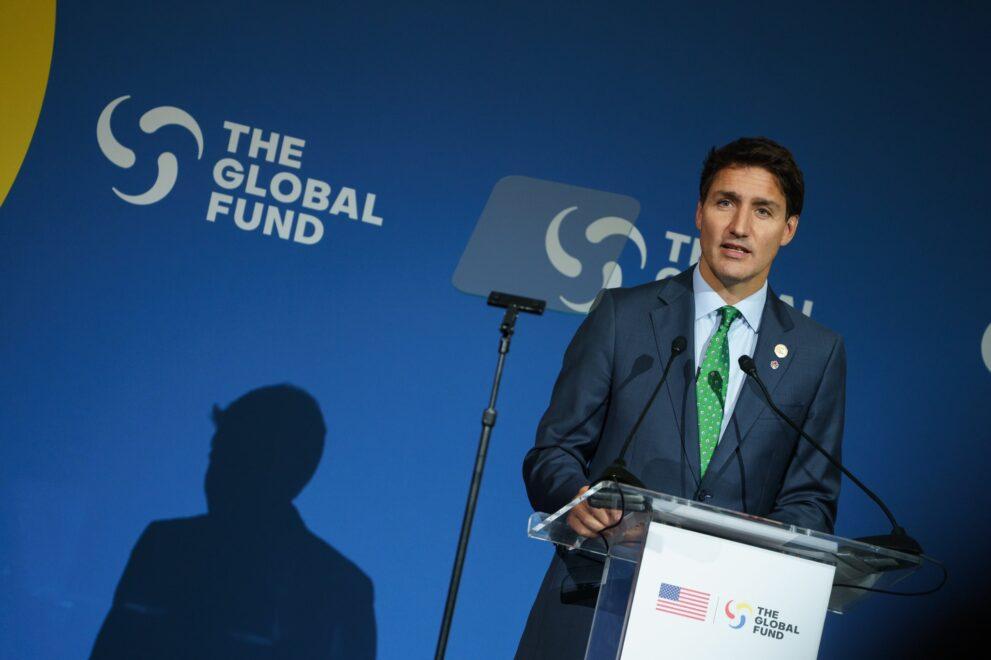 Trudeau at Global Fund