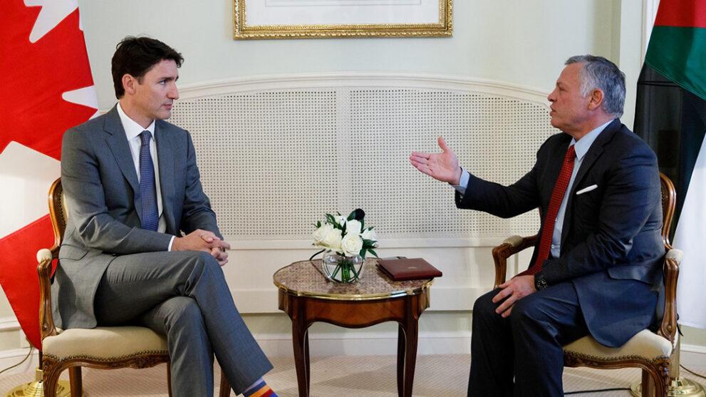King Abdullah II Trudeau