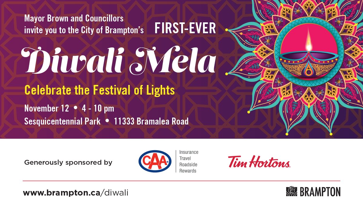 Celebrate City of Bramptons first-ever Diwali Mela | Saaz o Awaz – Listen  Online